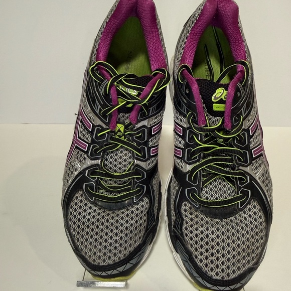 Asics Men’s Gray and Purple Athletic Shoes - Size 10 main image 5